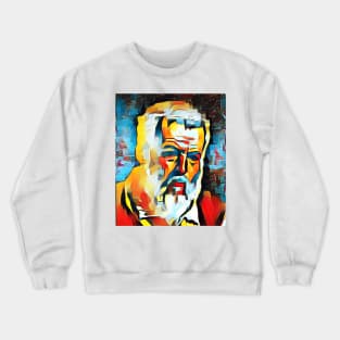 Anaximander Abstract Portrait | Anaximander Artwork 2 Crewneck Sweatshirt